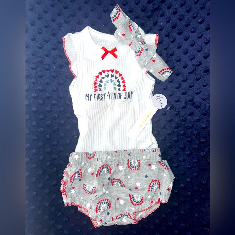 Baby girl Tahari 4th of July outfit